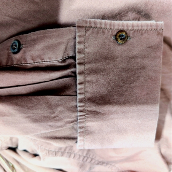 Vintage Don Brown Sz L Graphic Button Down Shirt - Picture 7 of 8